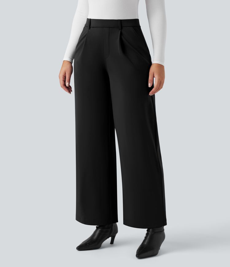 Pantalon de travail thermique doux taille haute à coupe droite avec poches SoftlyZero™