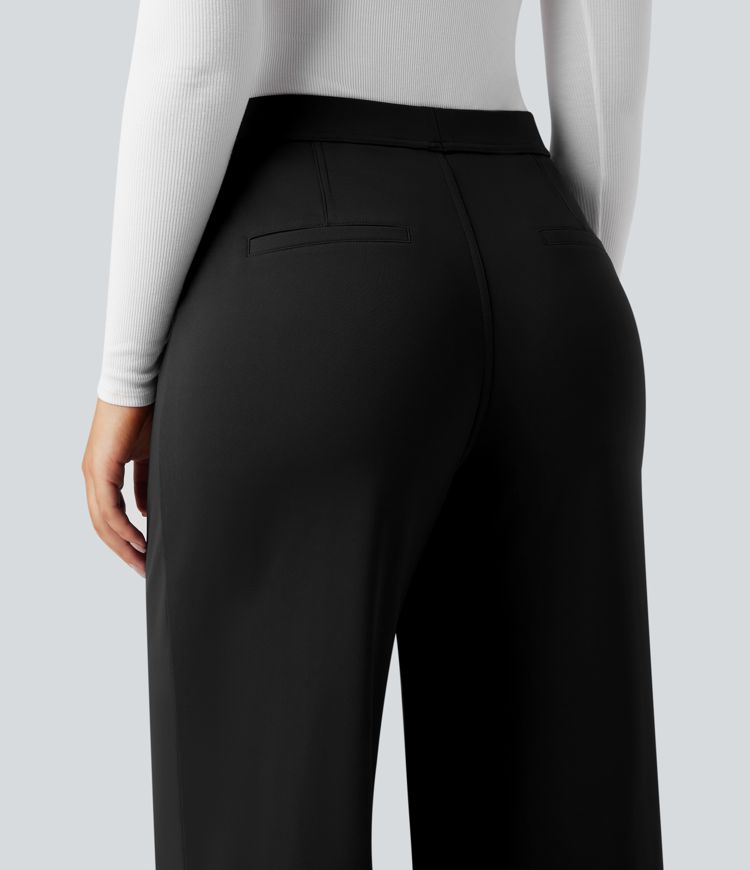 Pantalon de travail thermique doux taille haute à coupe droite avec poches SoftlyZero™
