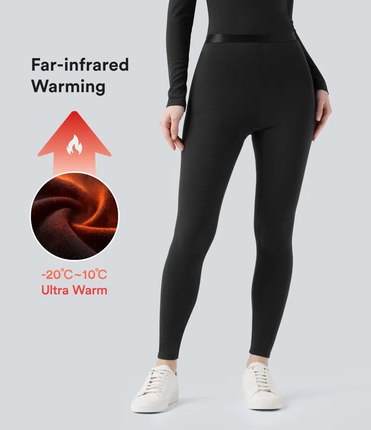 Halara HeatCore Leggings 7/8 chauffants, taille mi-haute, coupe décontractée
