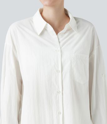 UV Protection Lightweight Breathable Roll-Up Long Sleeve outdoor Shirt-UPF50+