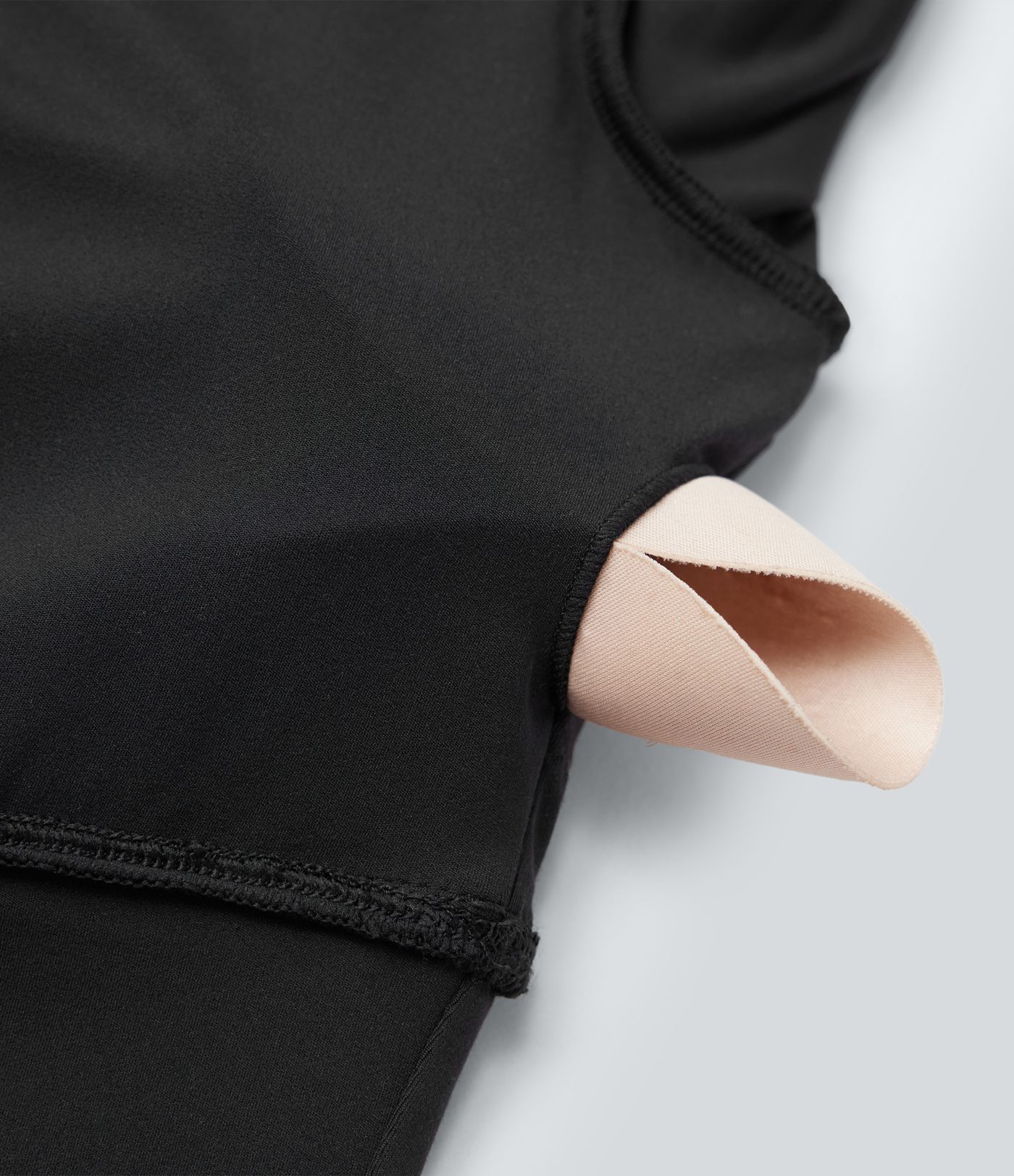 SoftlyZero™ Push-Up Long Sleeve Thumb Hole Contrast Lace Cropped Yoga Sports Top-UPF50+