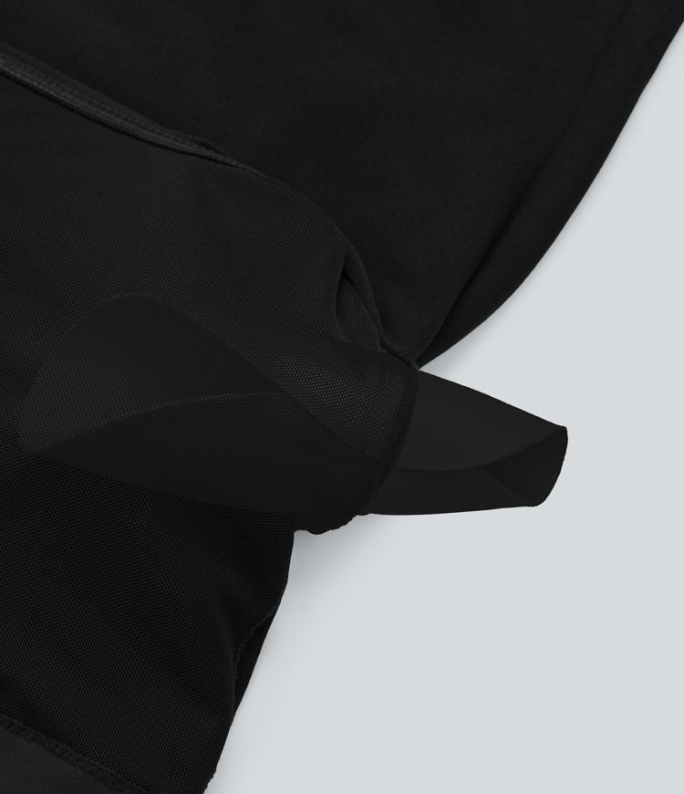 OneForm Seamless Flow Square Neck Long Sleeve 2-in-1 Yoga Sports Top