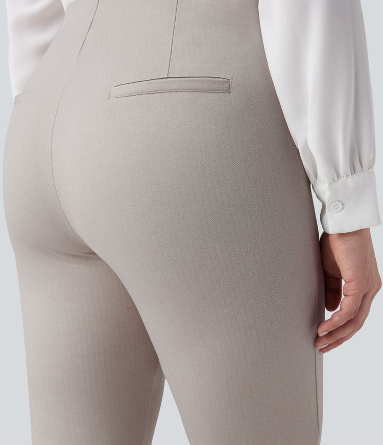 Halara Flex™ High Waisted Herringbone Work Pants with Pockets
