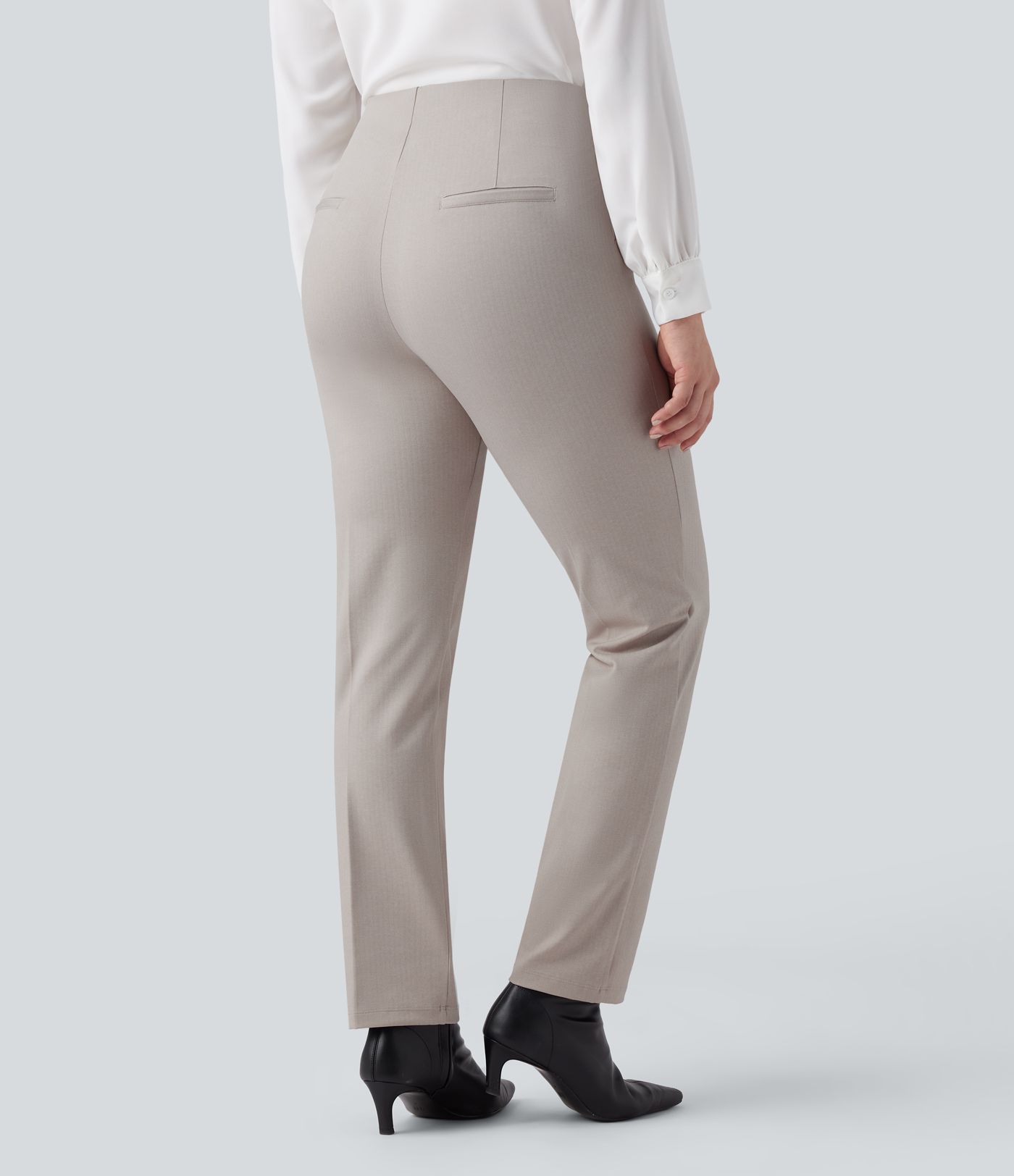 Halara Flex™ High Waisted Herringbone Work Pants with Pockets
