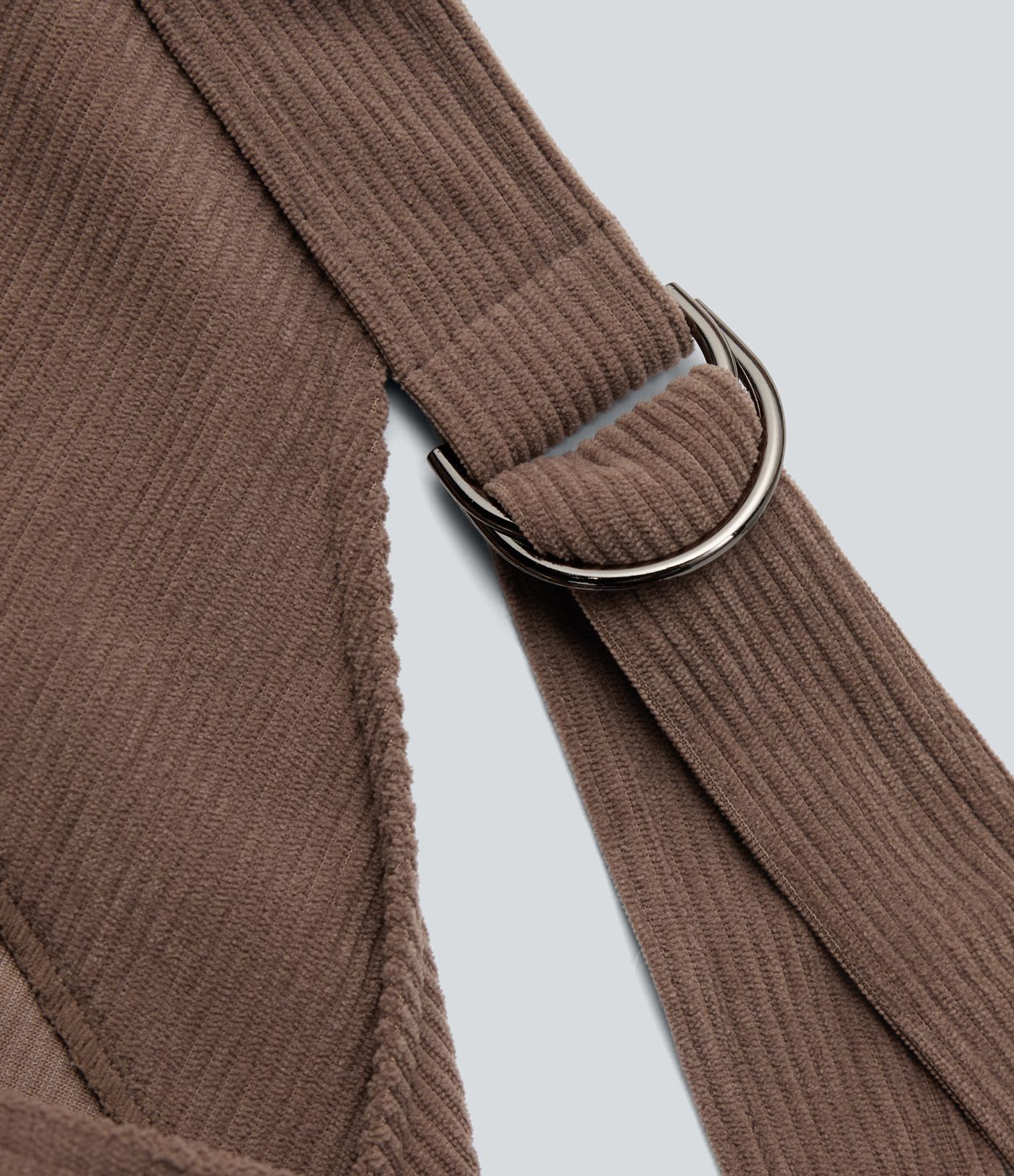 V Neck Corduroy Casual Dungarees with Pockets