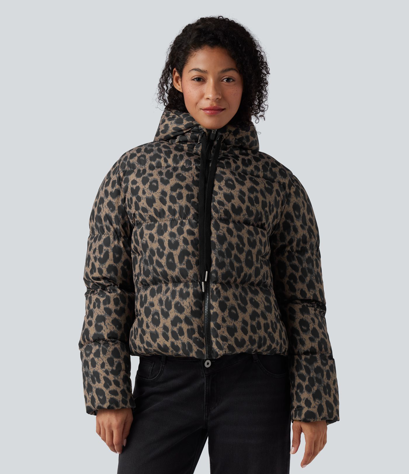 Veste matelassée décontractée à capuche, fermeture zippée, déperlante et résistante, avec poches