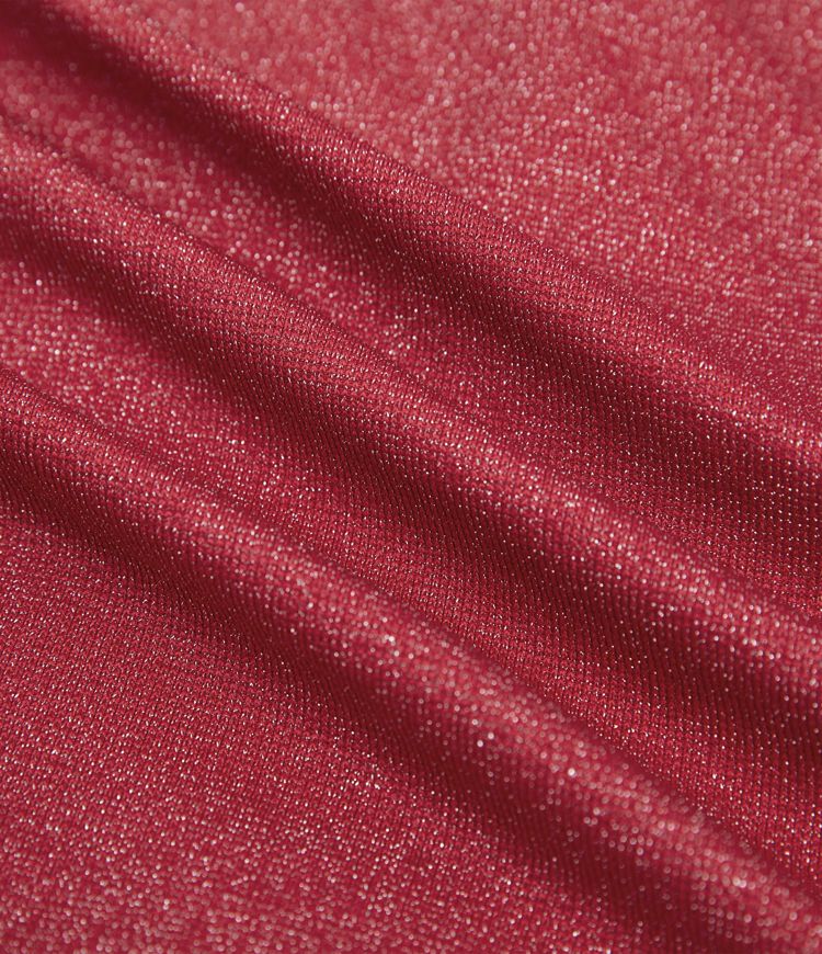 Metallic-Optik, nahtloses Flow-Sporttop mit Rundhalsausschnitt, langen Ärmeln und Daumenloch – kurz geschnitten