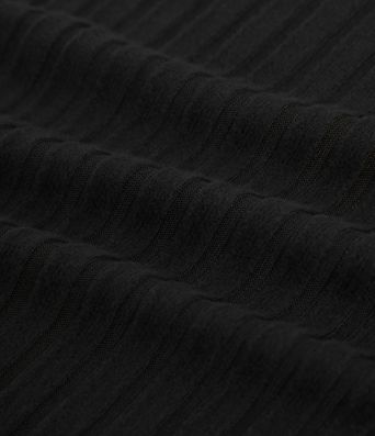 Ribbed Knit Long Sleeve Split Casual Coat