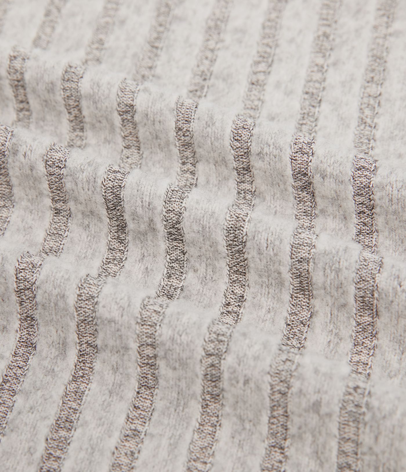 Abrigo casual de punto acanalado con mangas largas y abertura lateral