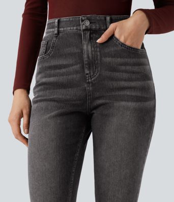 Jean skinny taille haute décontracté Halara Flex™ avec poches