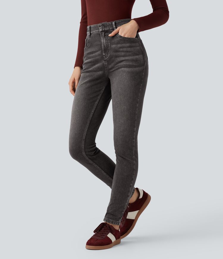 Jean skinny taille haute décontracté Halara Flex™ avec poches