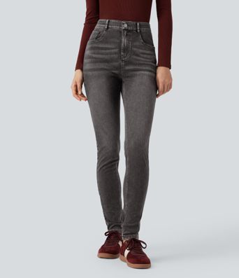 Jean skinny taille haute décontracté Halara Flex™ avec poches