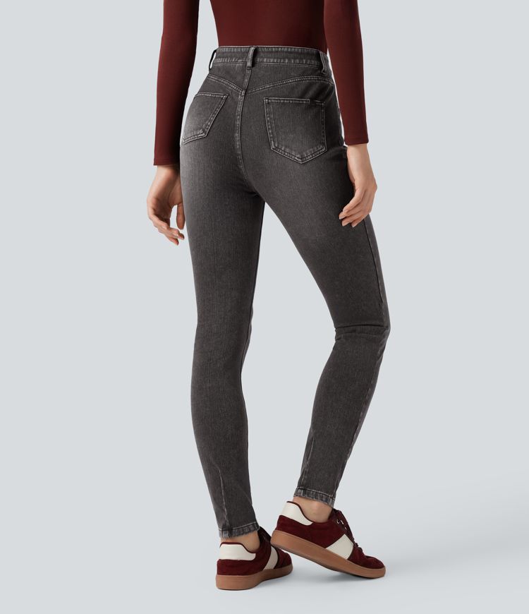 Jean skinny taille haute décontracté Halara Flex™ avec poches