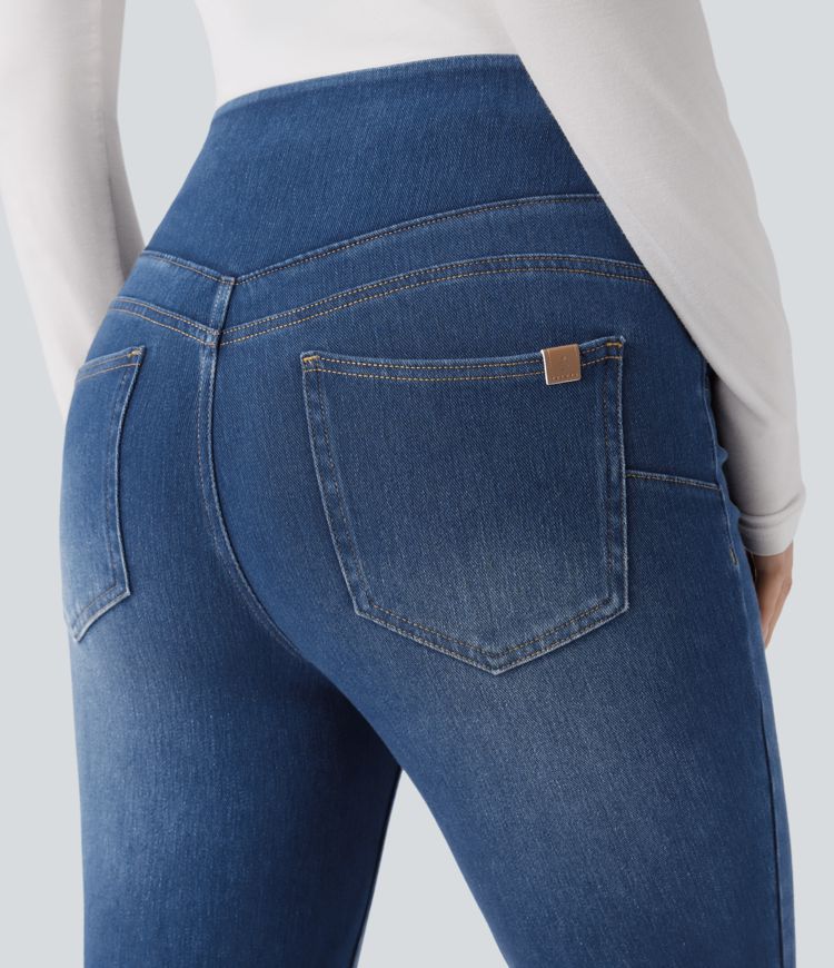 Halara Flex™ High Waisted Denim Casual Skinny 7/8 Leggings with Pockets