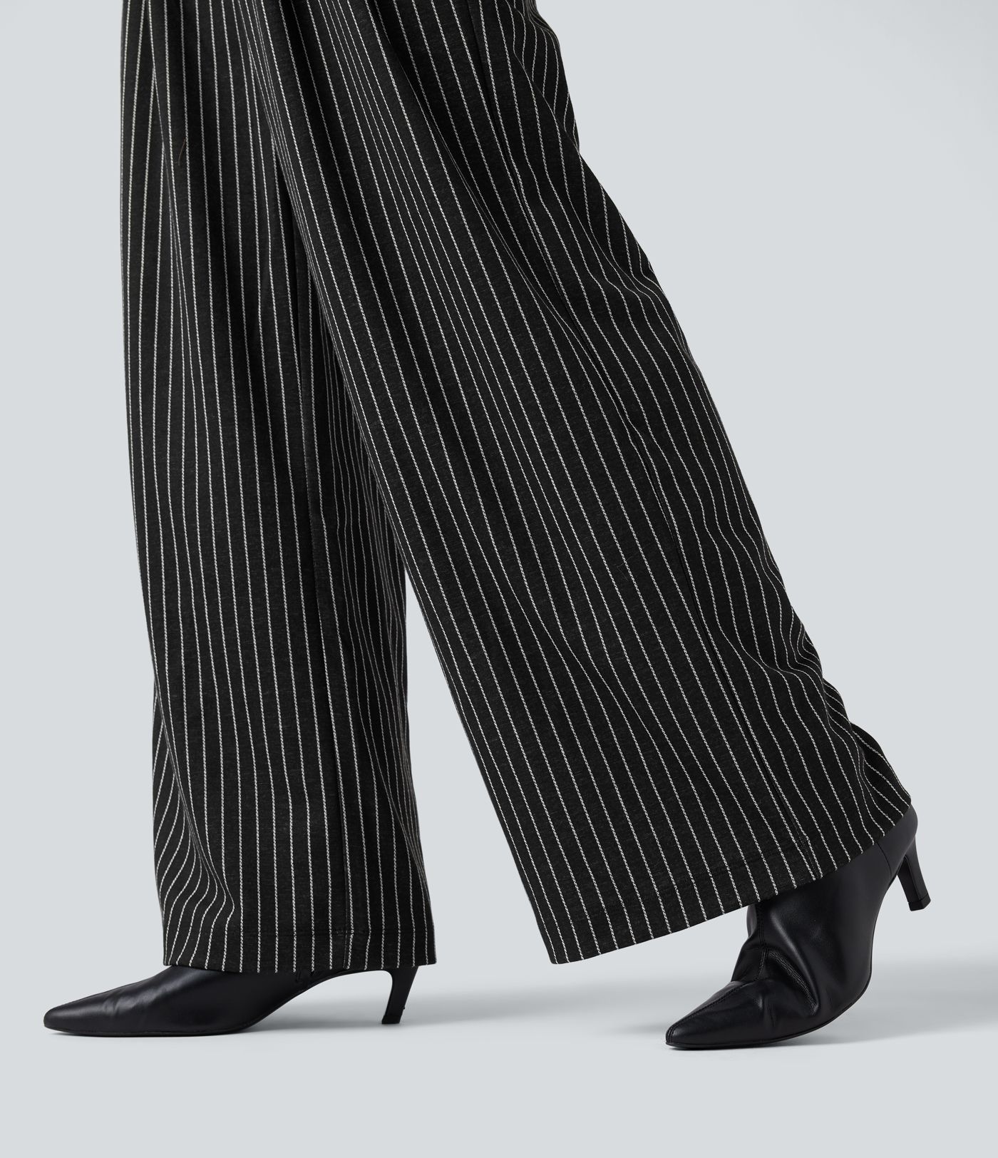 Halara Flex™ High Waisted Stripes Work Baggy Pants with Pockets