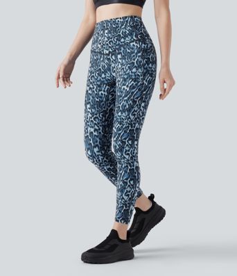 Halara UltraSculpt™ Leopard Print High Waisted Tummy Control Yoga Leggings with Pockets