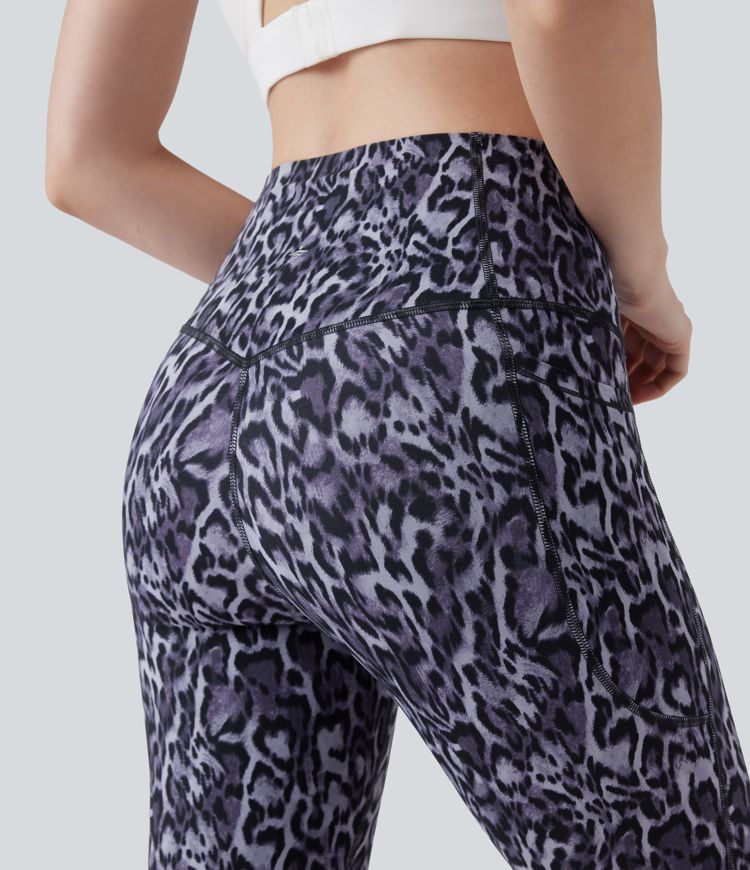 Halara UltraSculpt™ Leopard Print High Waisted Tummy Control Yoga Leggings with Pockets