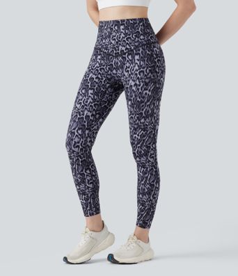 Halara UltraSculpt™ Leopard Print High Waisted Tummy Control Yoga Leggings with Pockets