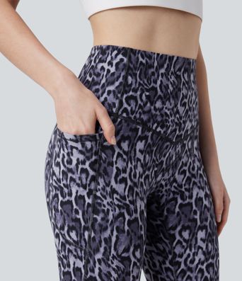 Halara UltraSculpt™ Leopard Print High Waisted Tummy Control Yoga Leggings with Pockets