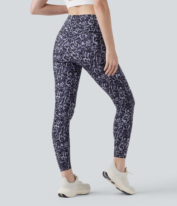 Halara UltraSculpt™ Leopard Print High Waisted Tummy Control Yoga Leggings with Pockets