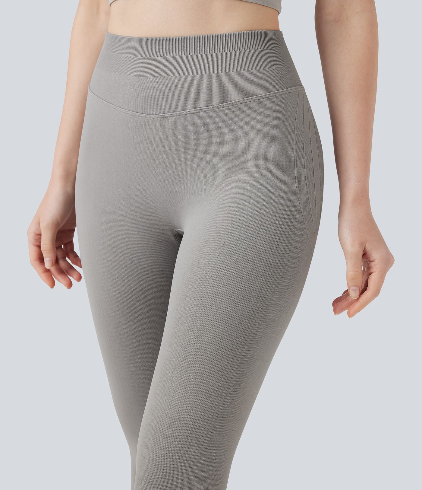 Seamless Flow High Waisted Scrunch Yoga 7/8 Leggings