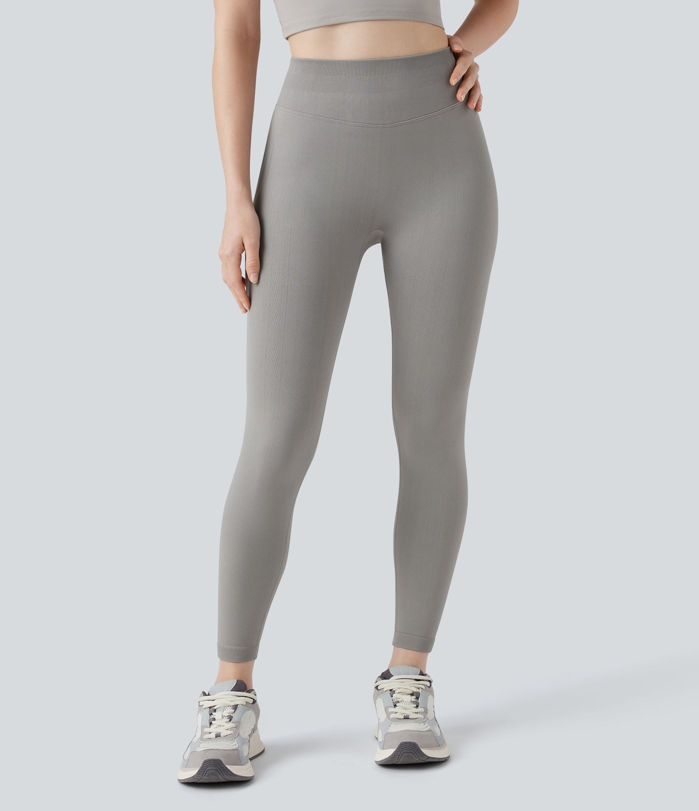 Seamless Flow High Waisted Scrunch Yoga 7/8 Leggings