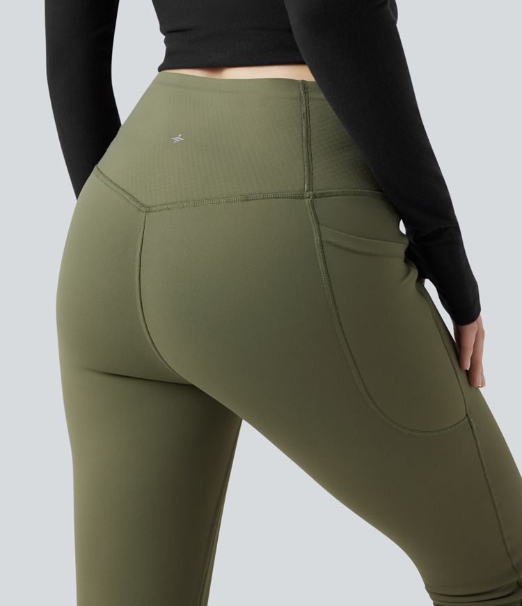 Halara UltraSculpt™ Extra Heat High Waisted Tummy Control Shaping Yoga Leggings with Pockets
