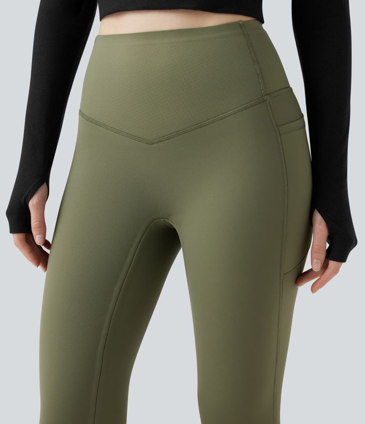 Halara UltraSculpt™ Extra Heat High Waisted Tummy Control Shaping Yoga Leggings with Pockets