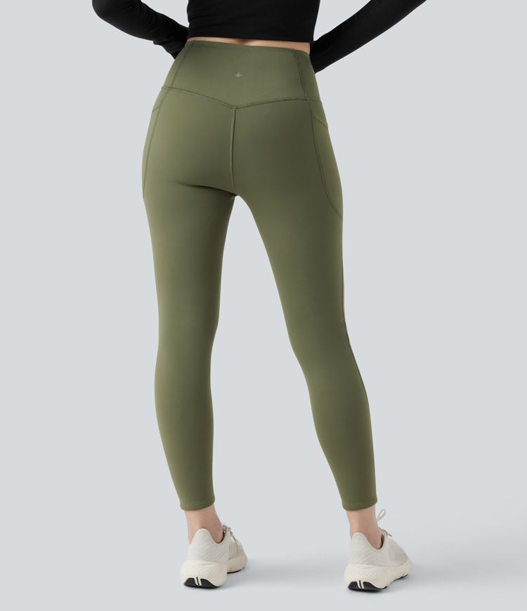 Halara UltraSculpt™ Extra Heat High Waisted Tummy Control Shaping Yoga Leggings with Pockets
