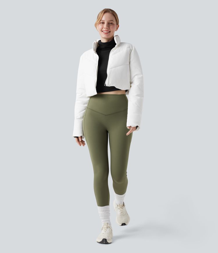 Halara UltraSculpt™ Extra Heat High Waisted Tummy Control Shaping Yoga Leggings with Pockets