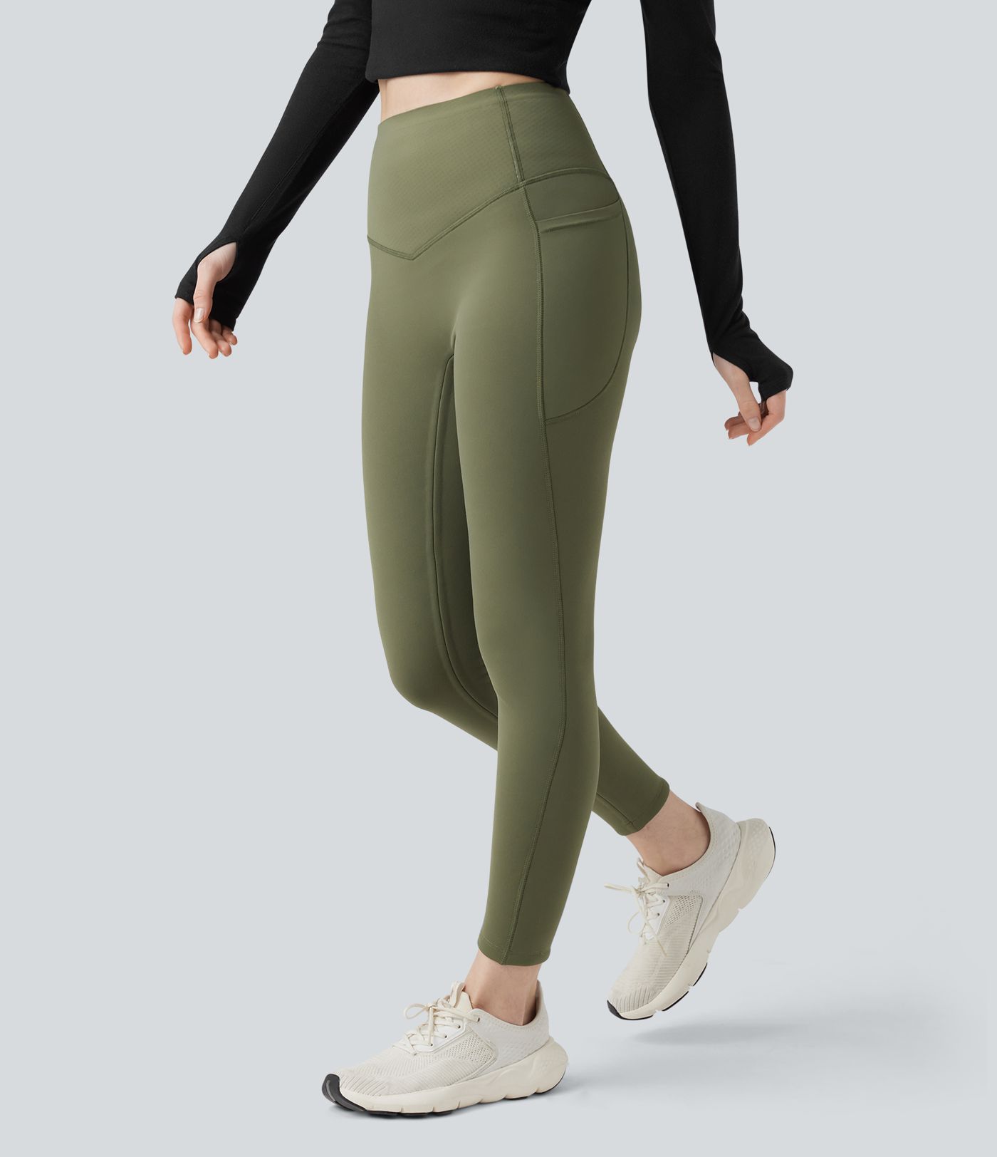 Halara UltraSculpt™ Extra Heat High Waisted Tummy Control Shaping Yoga Leggings with Pockets