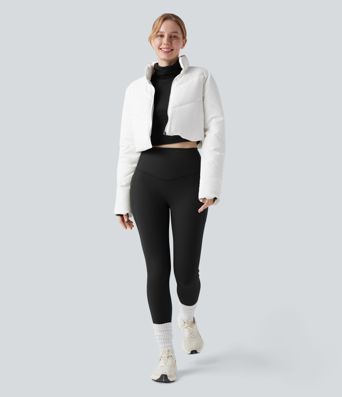 Halara UltraSculpt™ leggings de yoga de forro polar, cintura alta, moldeadores con control abdominal y con bolsillos