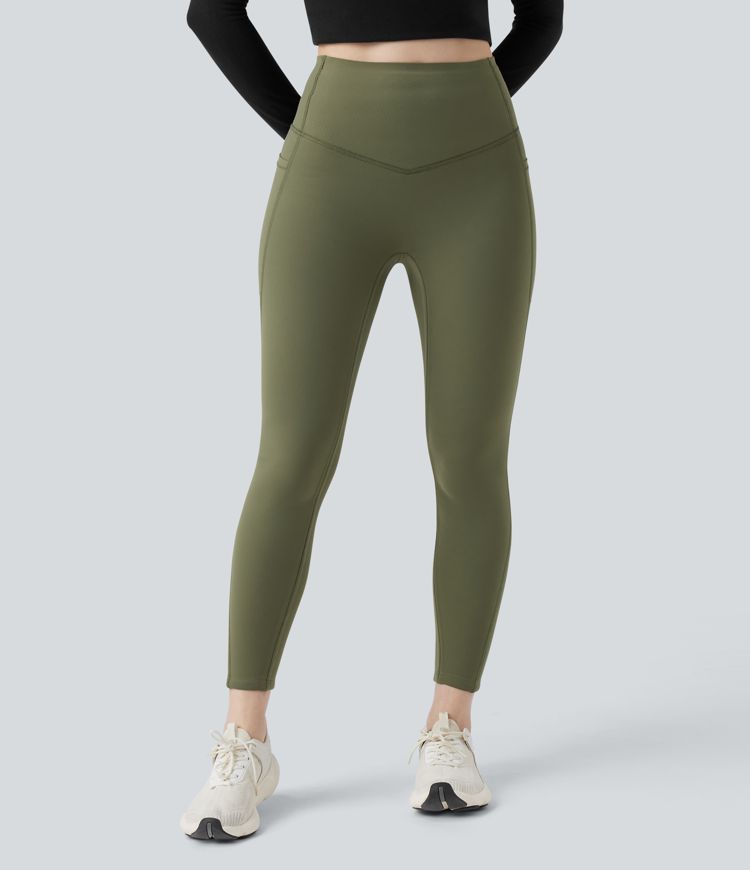 Halara UltraSculpt™ Extra Heat High Waisted Tummy Control Shaping Yoga Leggings with Pockets