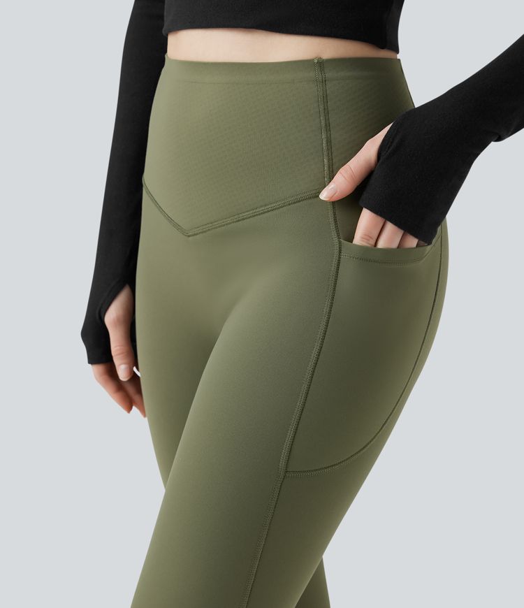 Halara UltraSculpt™ Extra Heat High Waisted Tummy Control Shaping Yoga Leggings with Pockets