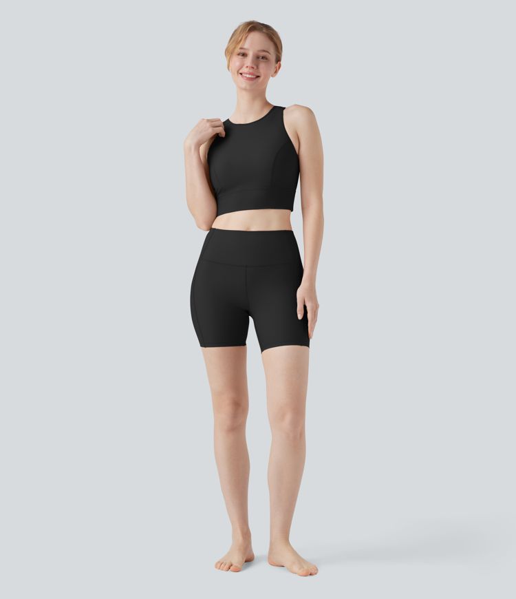 Land to Water High Waisted Bikini Bottom 5'' with Pocket