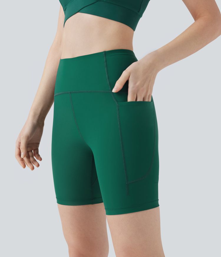 Land to Water High Waisted Bikini Bottoms 7'' with Pocket