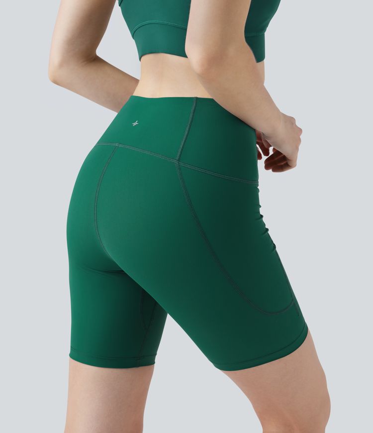 Land to Water High Waisted Bikini Bottoms 7'' with Pocket