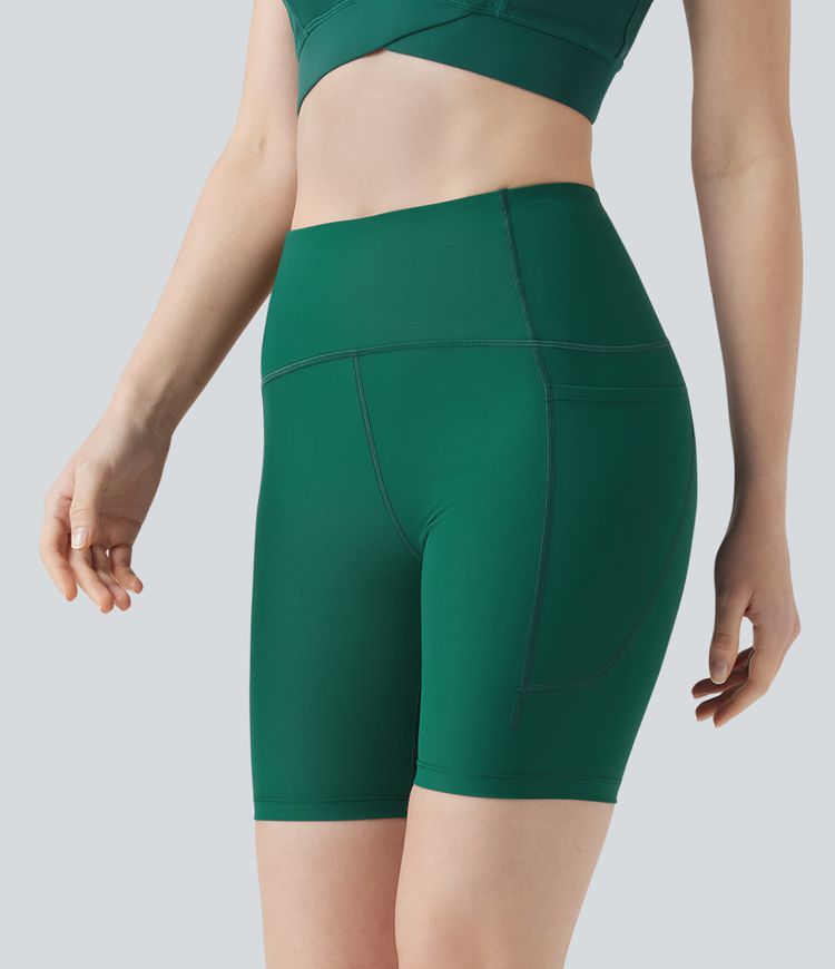 Land to Water High Waisted Bikini Bottoms 7'' with Pocket