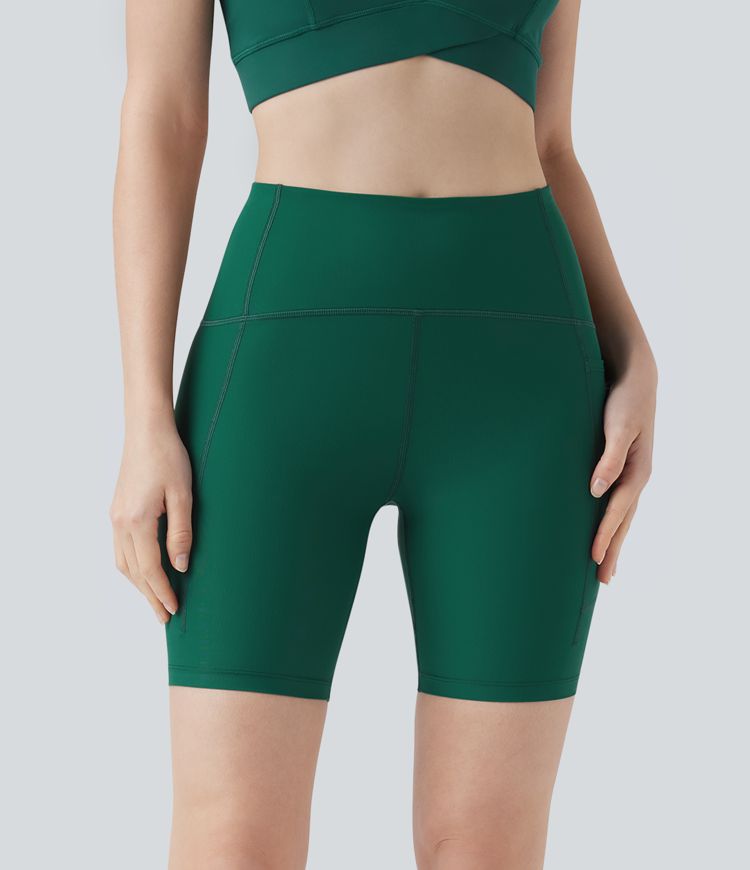 Land to Water High Waisted Bikini Bottoms 7'' with Pocket