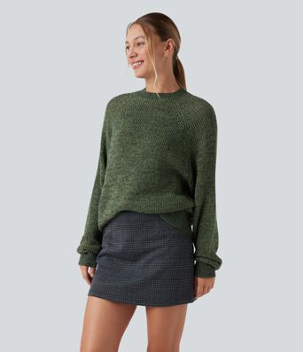 Round Neck Long Sleeve Casual Jumper