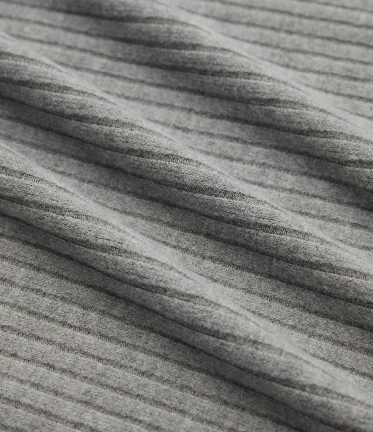 Ribbed Knit Henley Long Sleeve Casual Top