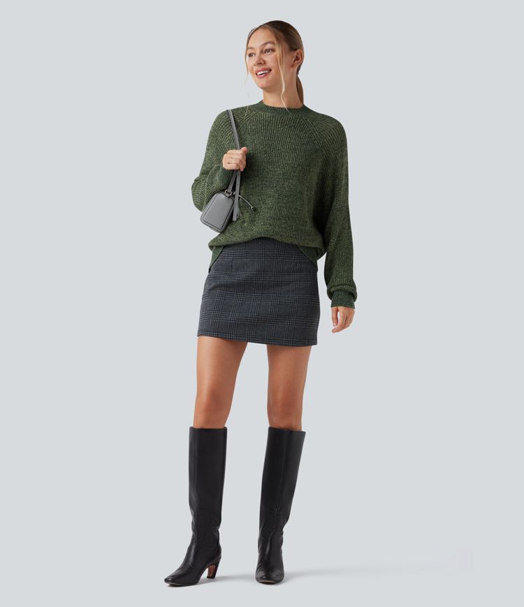 Round Neck Long Sleeve Casual Jumper