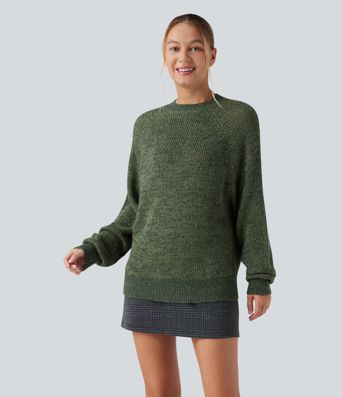 Round Neck Long Sleeve Casual Jumper