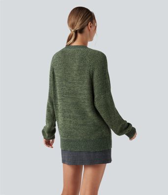 Round Neck Long Sleeve Casual Jumper