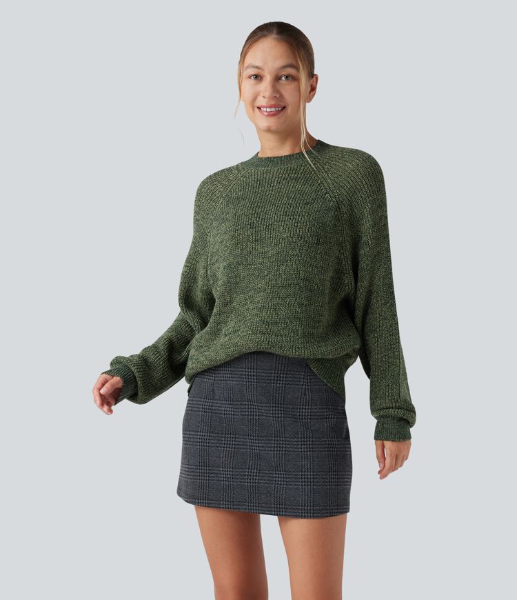 Round Neck Long Sleeve Casual Jumper