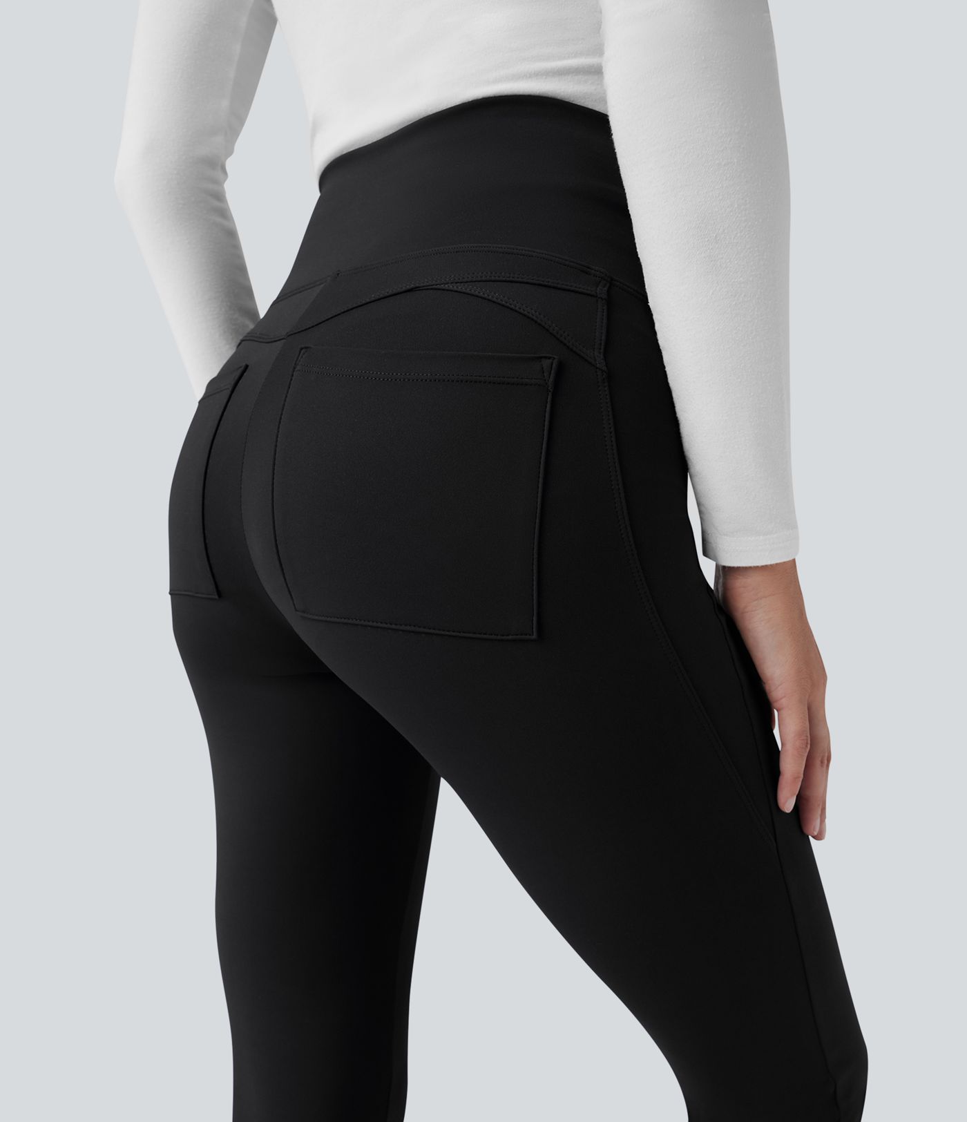 Patitoff™ 2.0 Pet Hair Resistant High Waisted Tummy Control Bootcut Casual Pants with Pockets