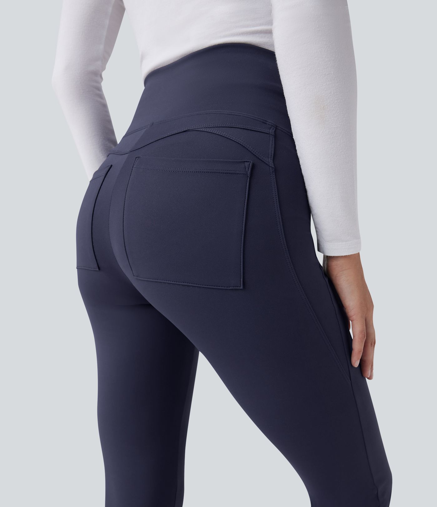 Patitoff™ 2.0 Pet Hair Resistant High Waisted Tummy Control Bootcut Casual Pants with Pockets