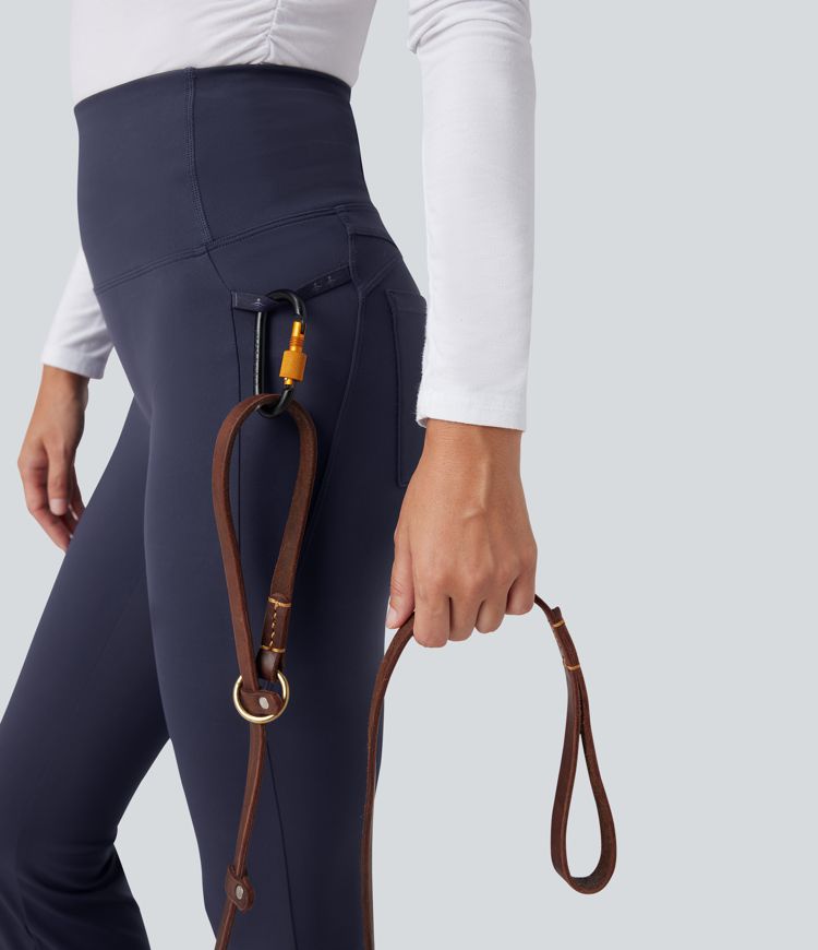 Patitoff™ 2.0 Pet Hair Resistant High Waisted Tummy Control Bootcut Casual Pants with Pockets