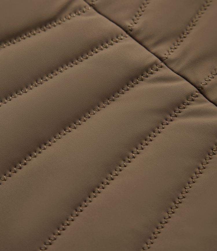 Hooded Longline Stretchy Casual Padded Jacket with Pockets