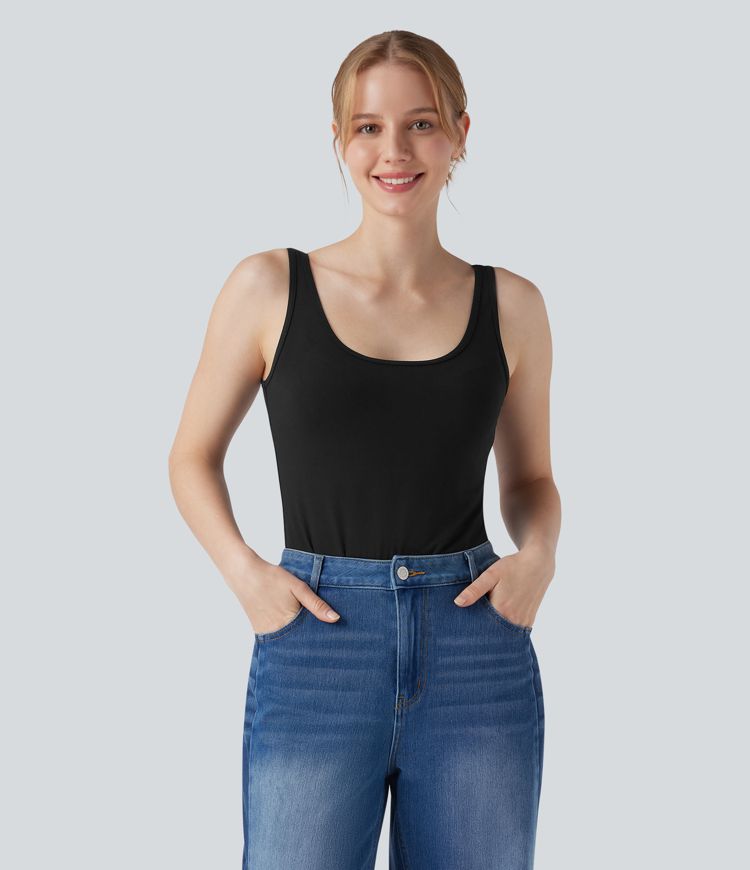 U Neck Casual Tank Top